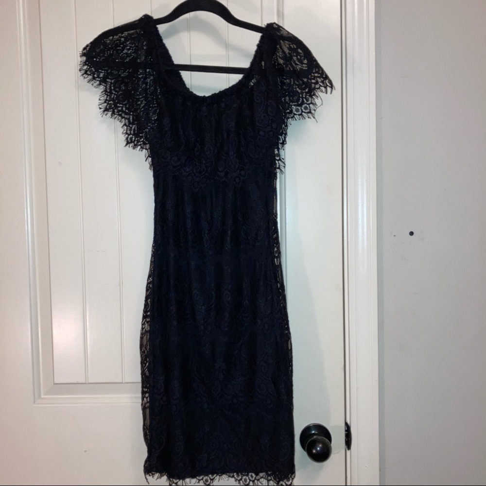 ALMOST FAMOUS BLACK OFF SHOULDERS DRESS